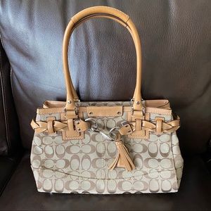 SOLD❤️! COACH HAMPTON BRAIDED SATCHEL